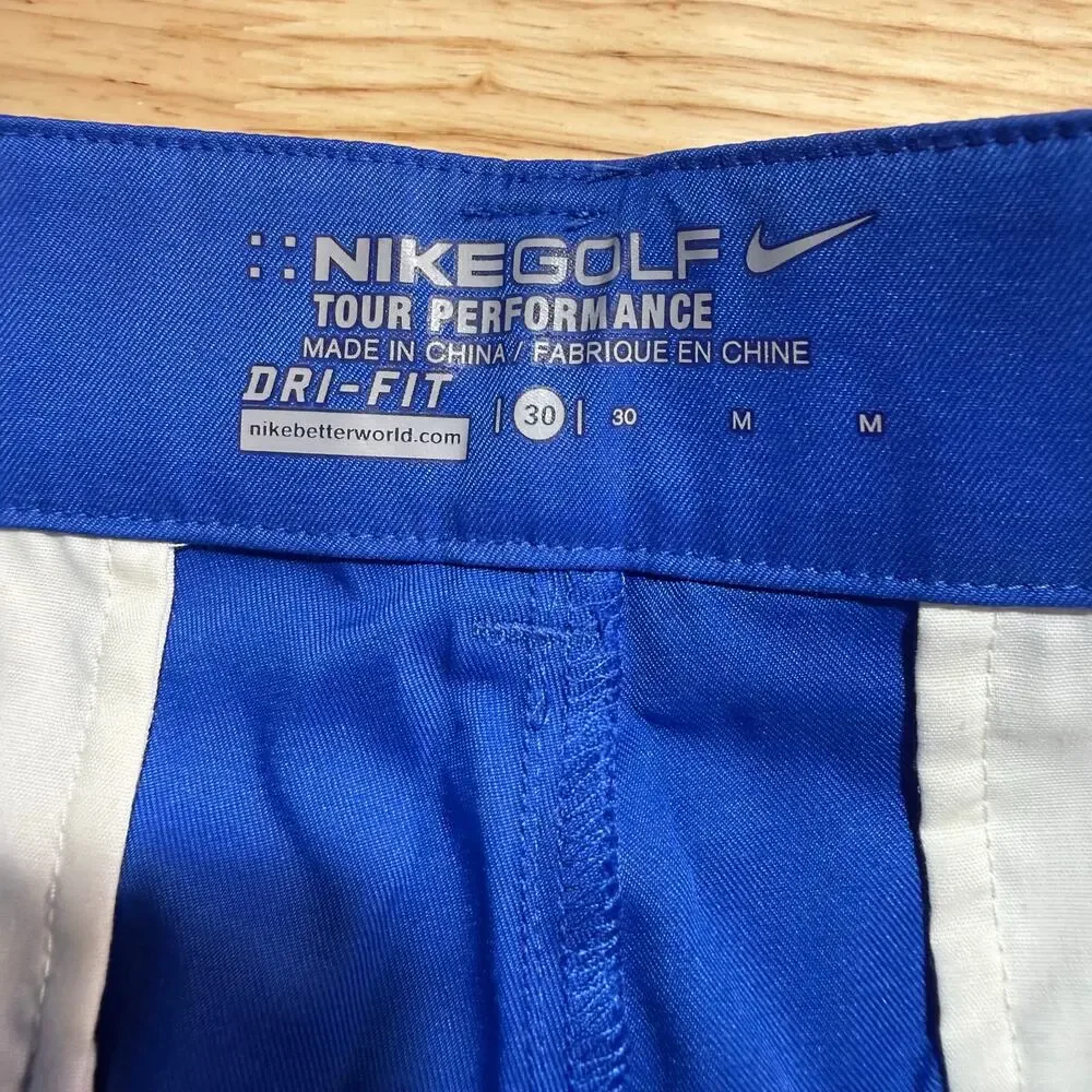 Nike Golf Tour Performance Shorts Royal Blue Men 30 Waist